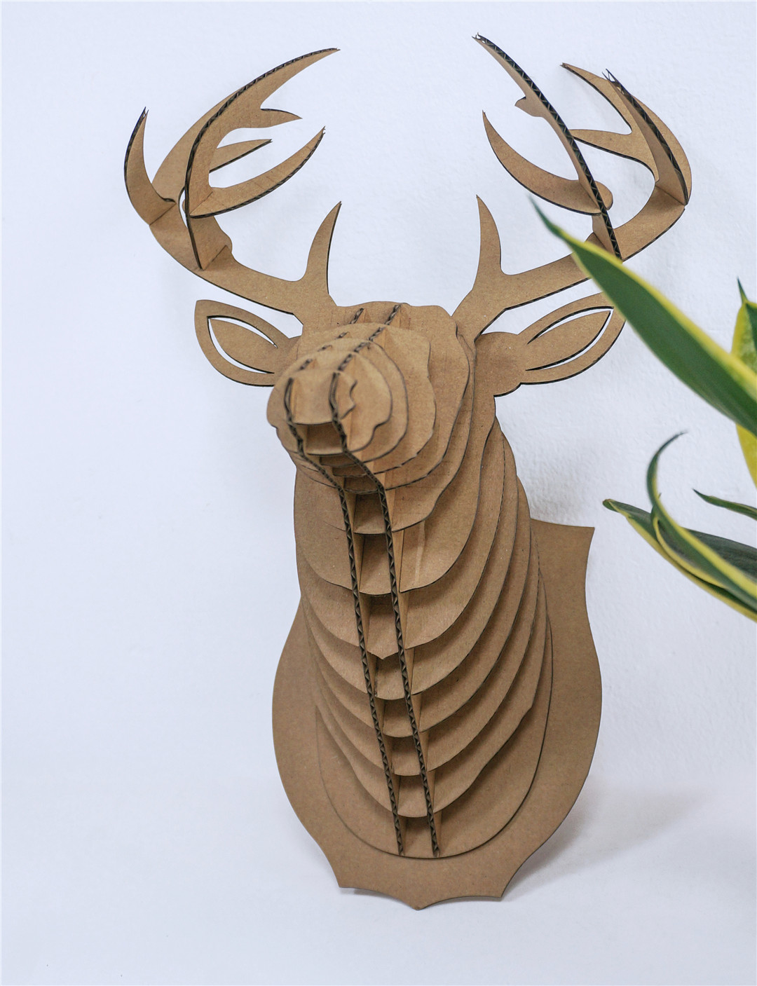 3d deer head puzzle display