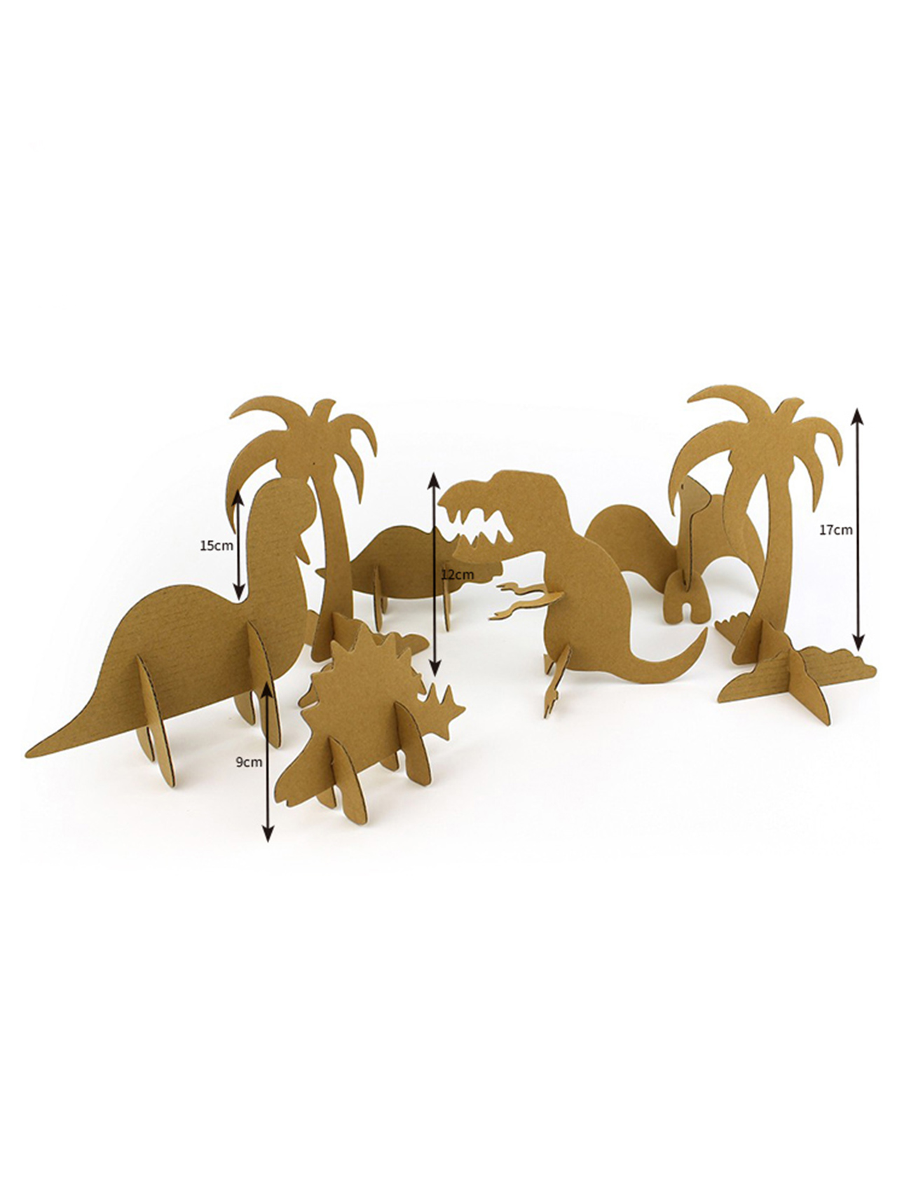 Urutonde rwa Dinosaur 3D Puzzle Paper Model Kubana baterana hamwe na doodling CG131 (3)