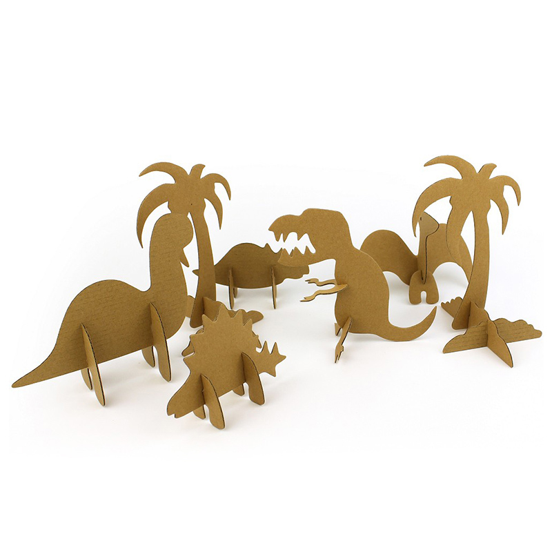 China Modelo de papel de rompecabezas 3D de la serie de dinosaurios para ninos ensamblando y garabateando CG131 Fabricante y proveedor Hombre encantador